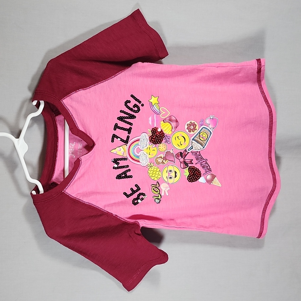 Justice "Be Amazing" T shirt Girls Size 6